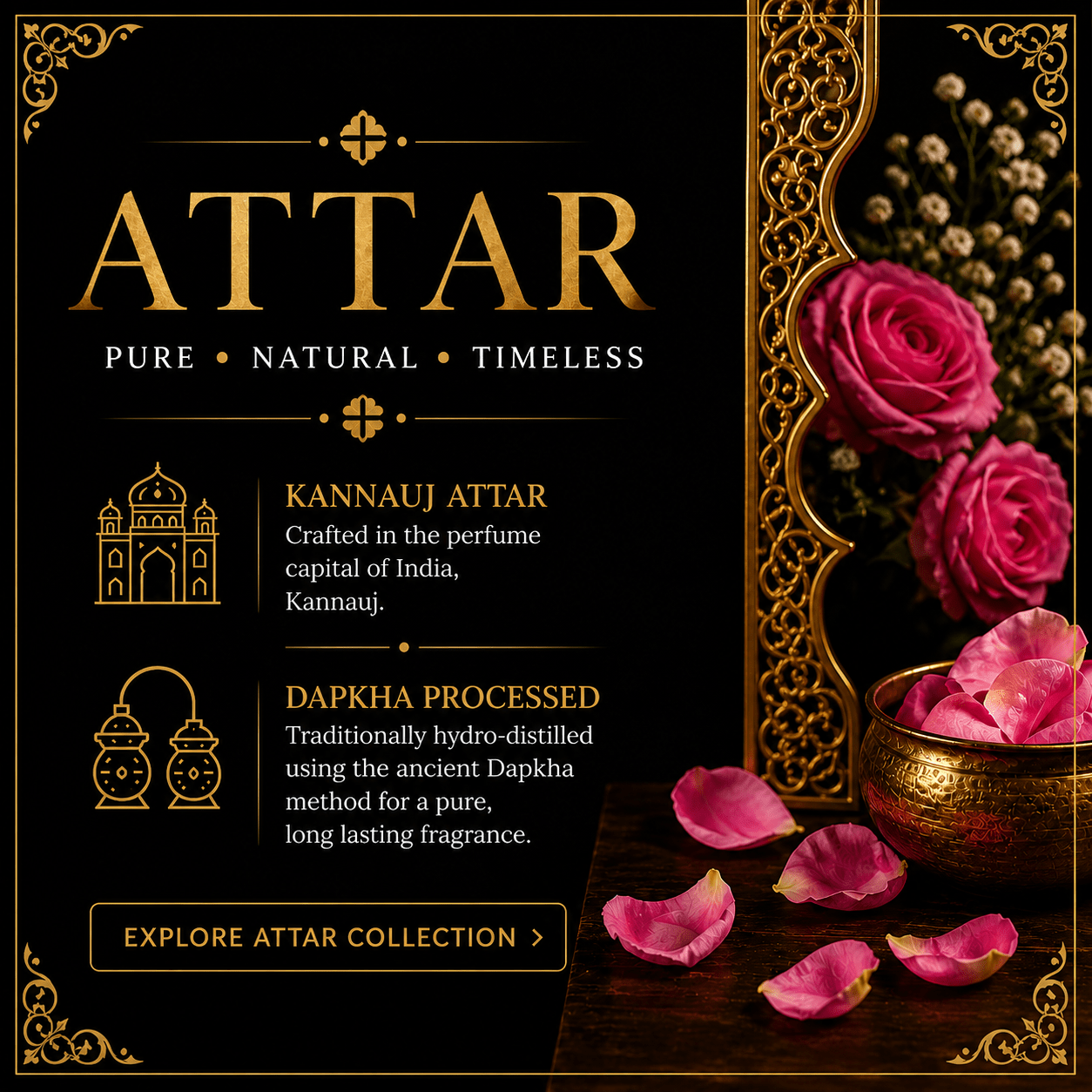 Indian Attars | Kannauj Attars - Inflorescence Naturals 