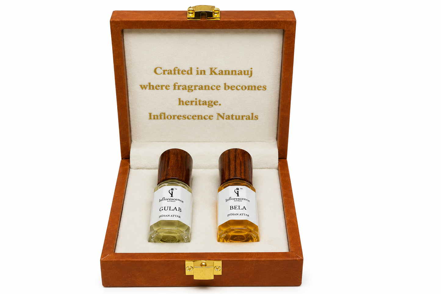 Gulab & Bela (Mogra) Attar Gift Set | 6ml Each (Pack of Two)