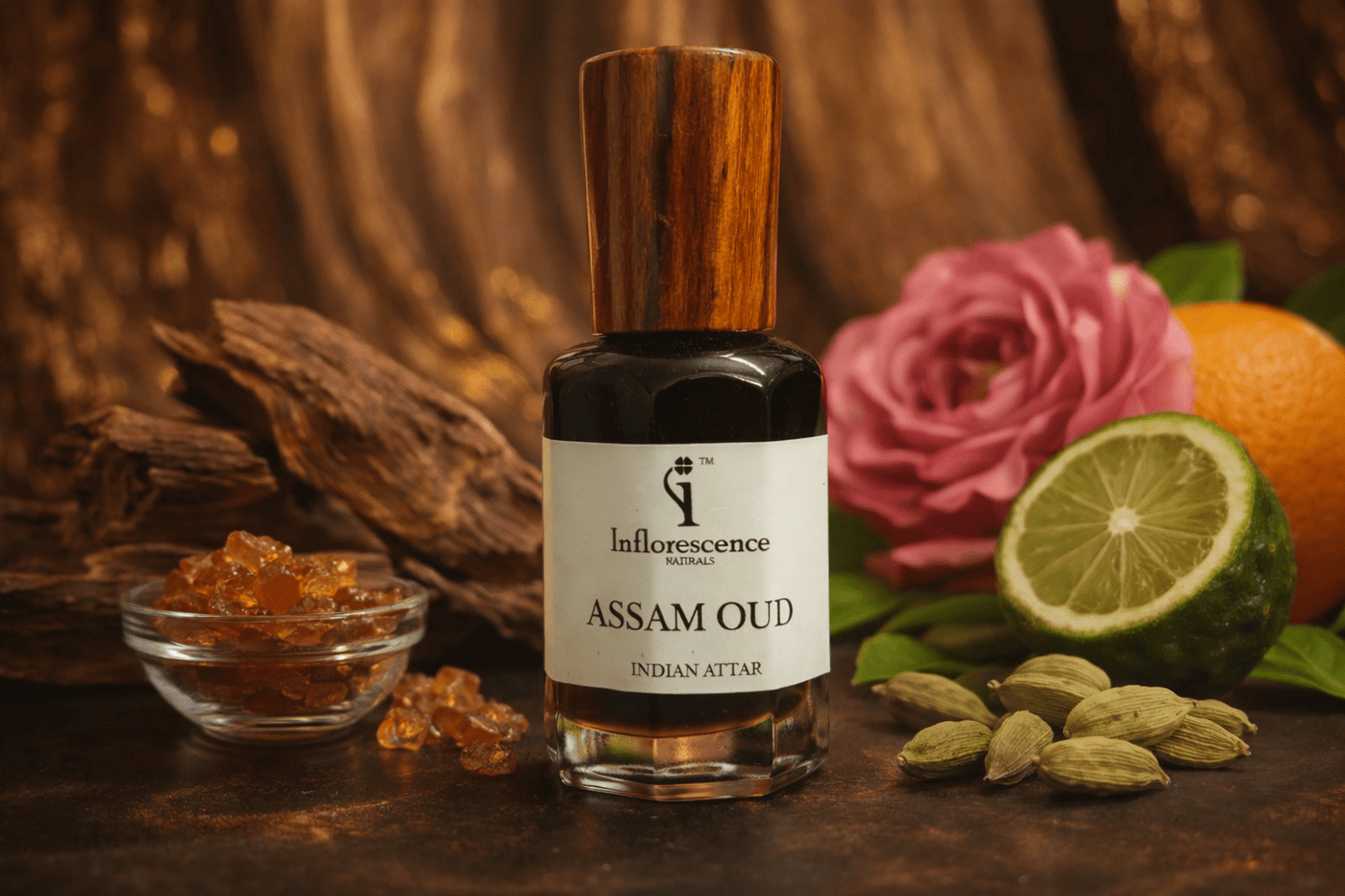 Assam Oud & Bakhoor Attar Gift Set | 6ml Each (Pack of Two) - Gift Set - Inflorescence Naturals