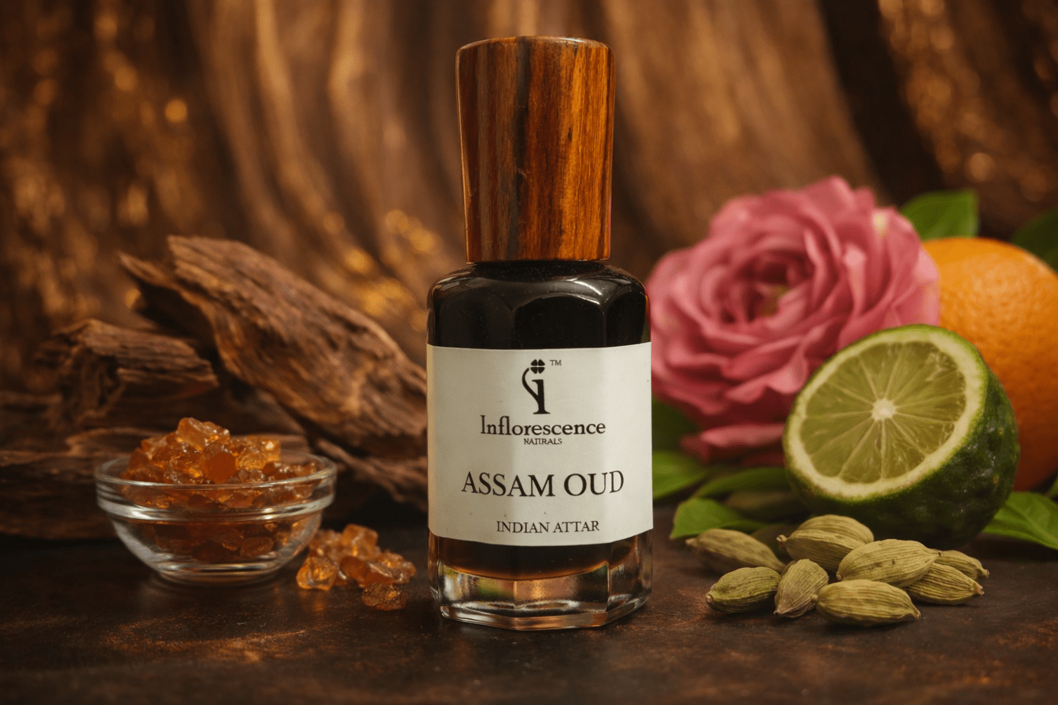 Assam Oud & Bakhoor Attar Gift Set | 6ml Each (Pack of Two) - Gift Set - Inflorescence Naturals