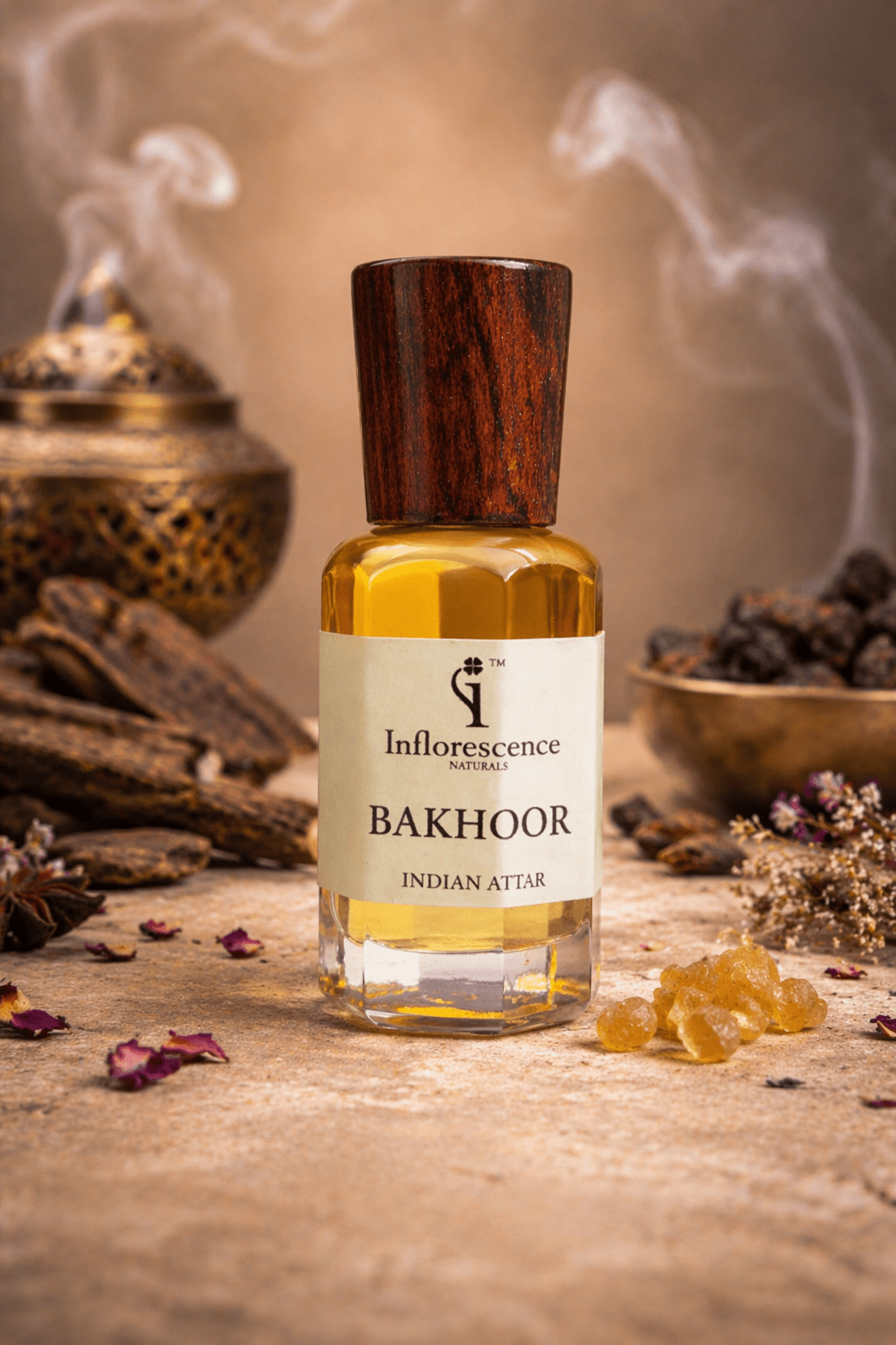 Assam Oud & Bakhoor Attar Gift Set | 6ml Each (Pack of Two) - Gift Set - Inflorescence Naturals