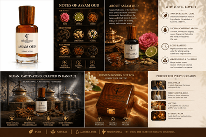 Assam Oud | Pure Indian Attar - Inflorescence Naturals