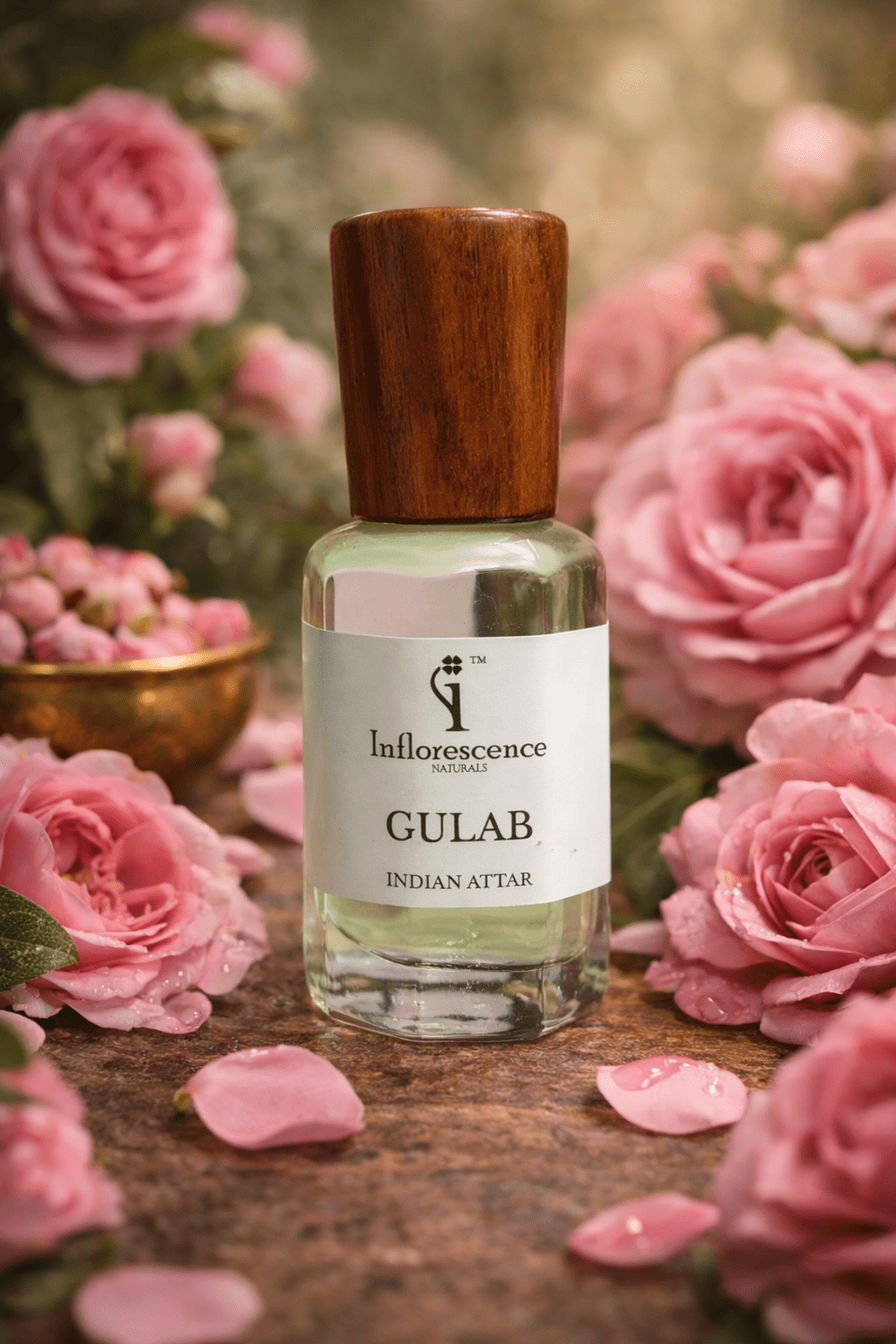 Gulab & Bela (Mogra) Attar Gift Set | 6ml Each (Pack of Two) - Gift Set - Inflorescence Naturals
