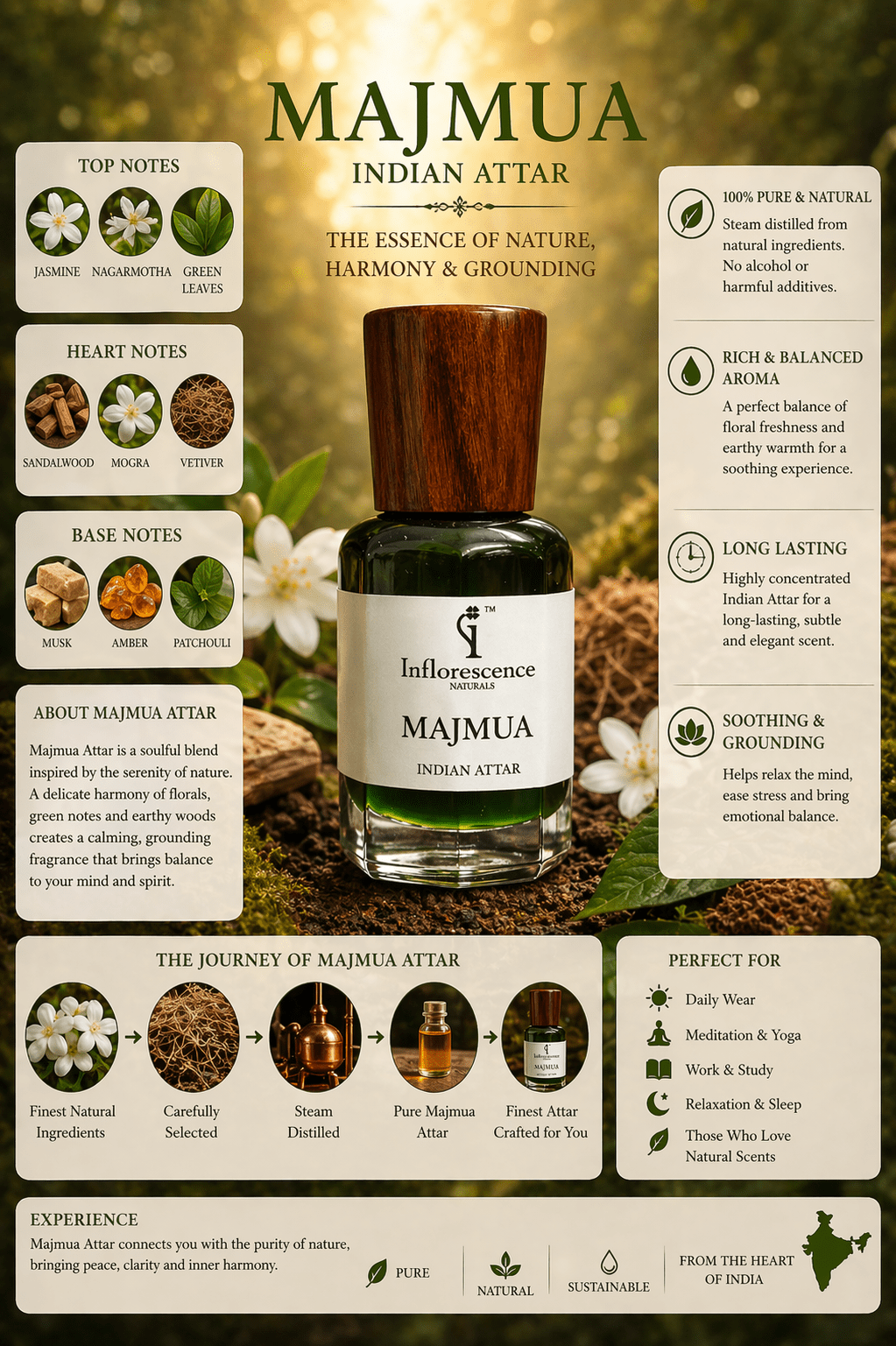 Majmua | Pure Indian Attar - Inflorescence Naturals