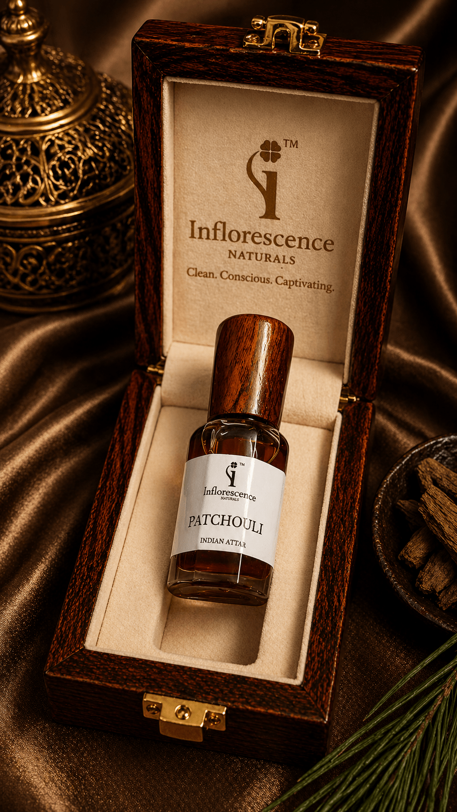 Patchouli | Pure Indian Attar - Inflorescence Naturals
