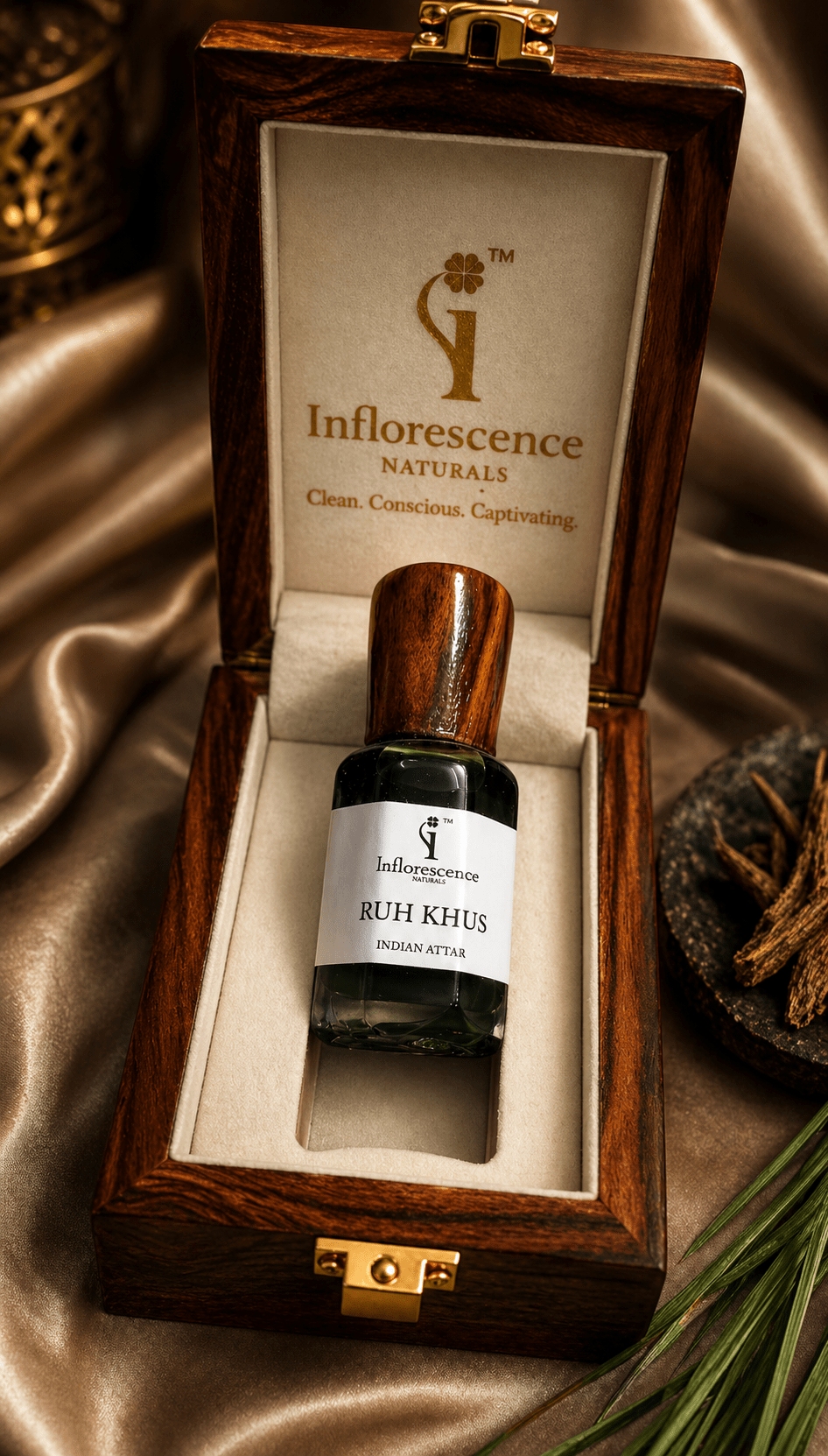 Ruh Khus | Pure Indian Attar - Inflorescence Naturals