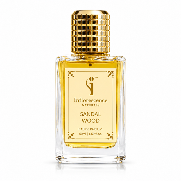 Sandalwood Chandan Pure Indian Attar — clean bottle shot by Inflorescence Naturals