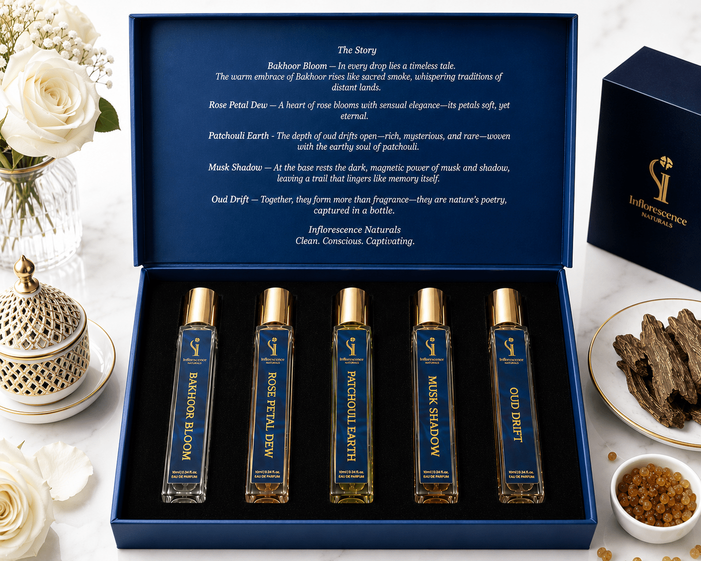 Scent Library – Luxury Eau De Parfum Discovery Set - Inflorescence Naturals