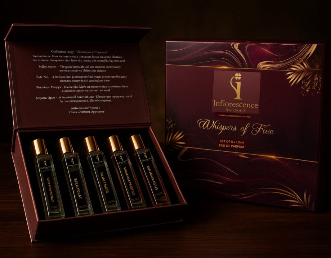 Whispers of Five – Luxury Eau De Parfum Discovery Set - Inflorescence Naturals